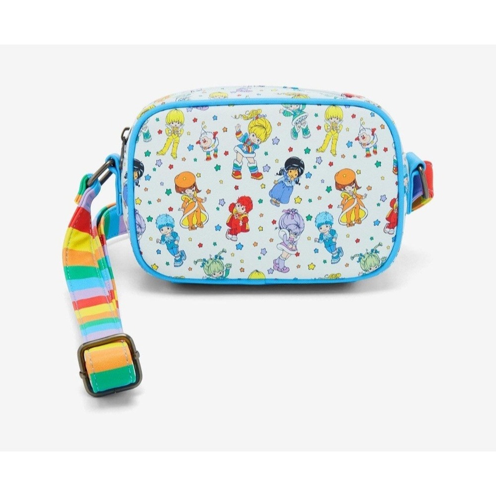 Loungefly Rainbow Brite & Friends Camera Crossbody Bag Rainbow Strap Retro NEW - Picture 3 of 4